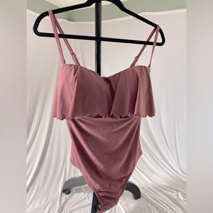 NWT Kona Sol swimsuit, one piece, mauve, size L